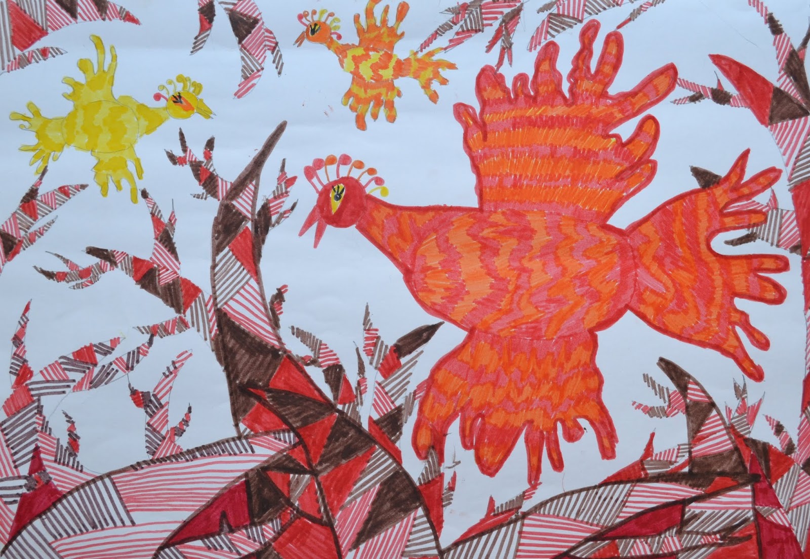 Изостудия Матисс птицы